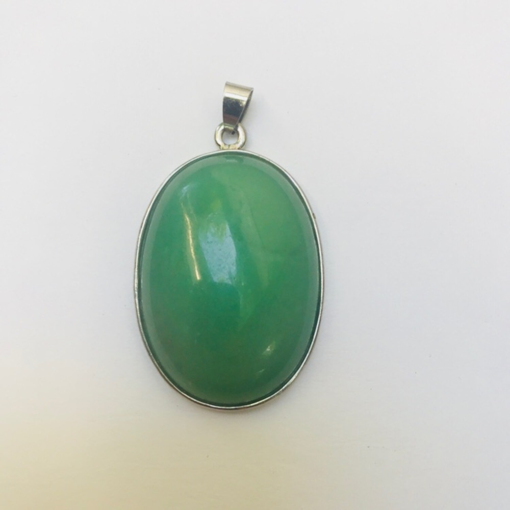 Green stone pendant